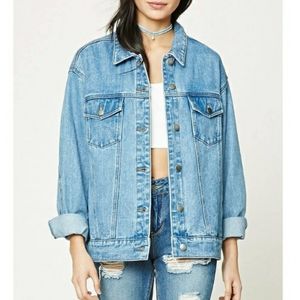 Oversized denim jacket